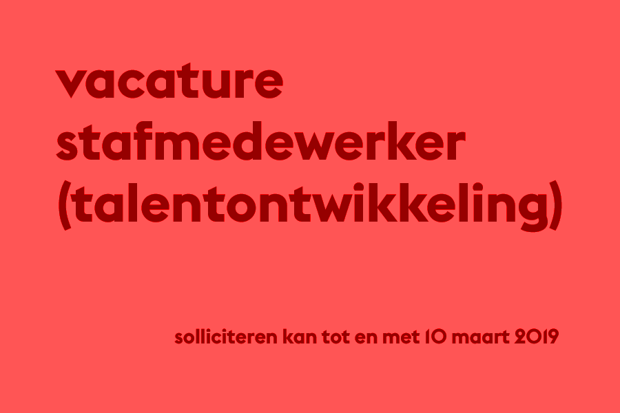 Vacature stafmedewerker (Talentontwikkeling) vacaturestaftalentontwikkelingfeb2019.png