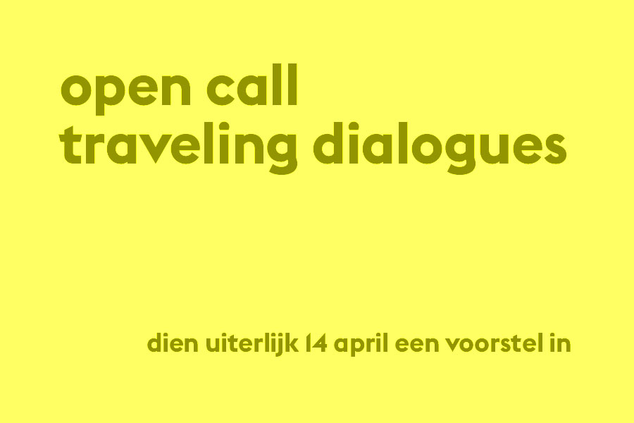 Open Call Traveling Dialogues, connecting New York, Toronto and Amsterdam OpenOproepTravelingDialogues.jpg